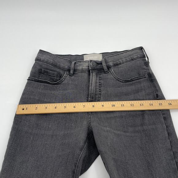EVERLANE Jeans Authentic Stretch Mid Rise Women Size 28 Ankle Skinny Grey Denim - Picture 6 of 10
